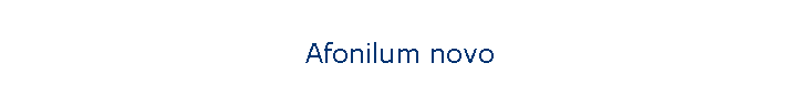 Afonilum novo