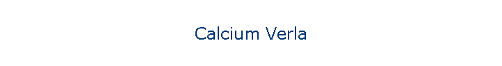 Calcium Verla