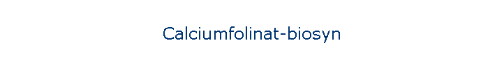 Calciumfolinat-biosyn