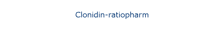 Clonidin-ratiopharm