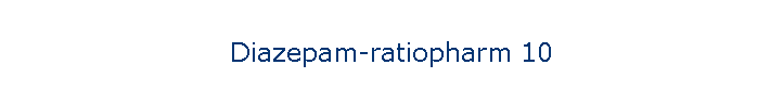 Diazepam-ratiopharm 10