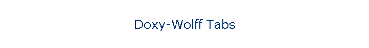 Doxy-Wolff Tabs