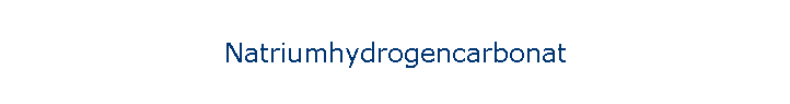 Natriumhydrogencarbonat