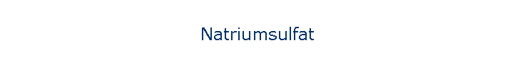 Natriumsulfat