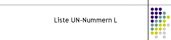 Liste UN-Nummern L